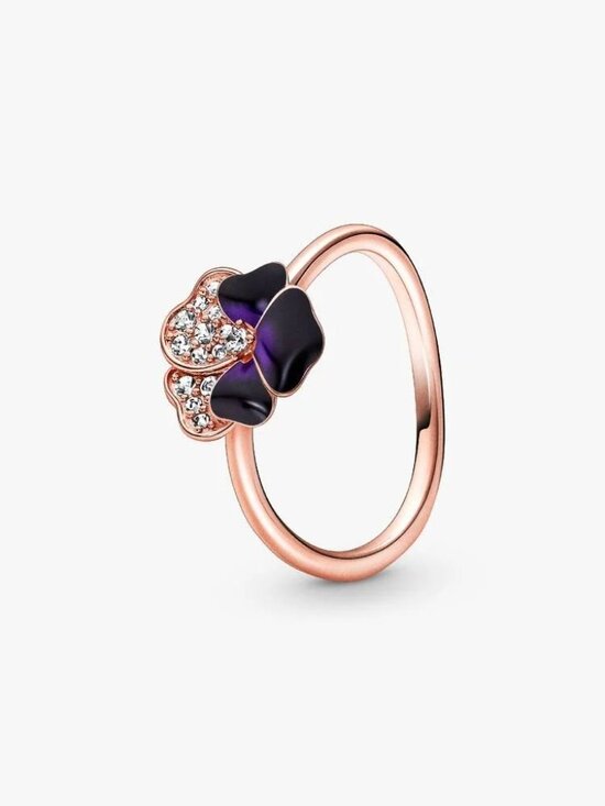 Pandora Jewelry - Pandora FINAL SALE - Deep Purple Pansy Flower Ring